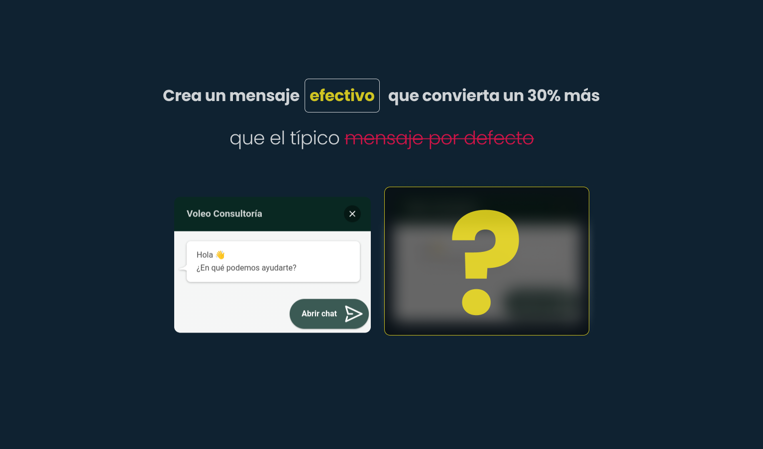 Optimiza tu mensaje de bienvenida en tu página de consultoría